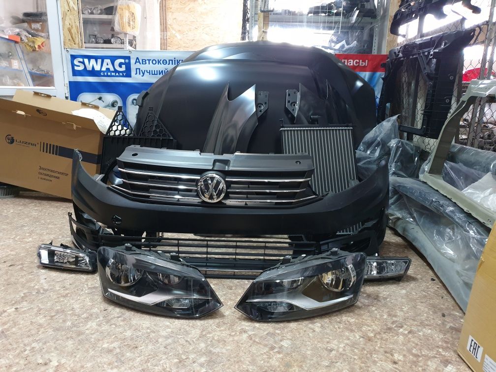 Поло Volkswagen Polo,бампер, капот, решетка, крыло, радиатор, фара