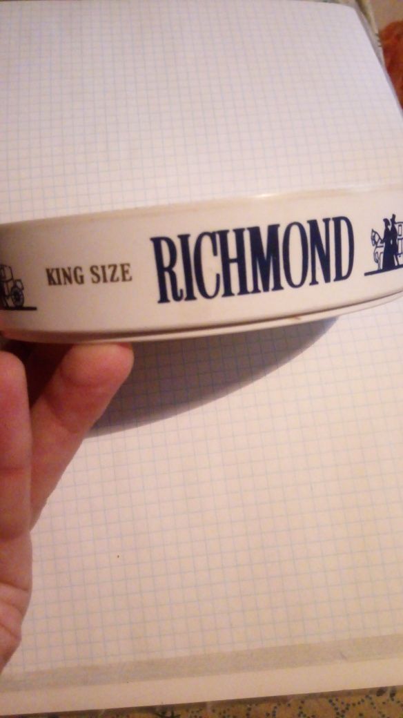 && Белая Richmond фарфоровая пепельница Пепельница &&&