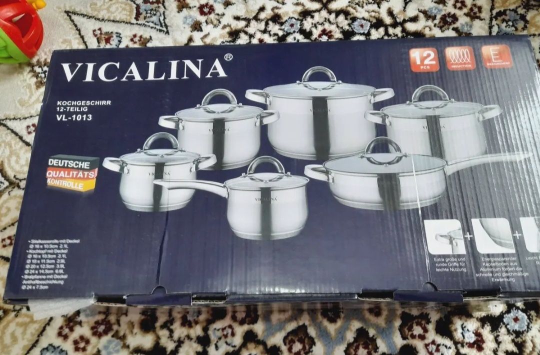 Vicalina  набор кастрюль 12 шт