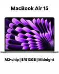 Новые! Apple M3 Mackbook Air 15/8/512GB Midnight (MRYV3)