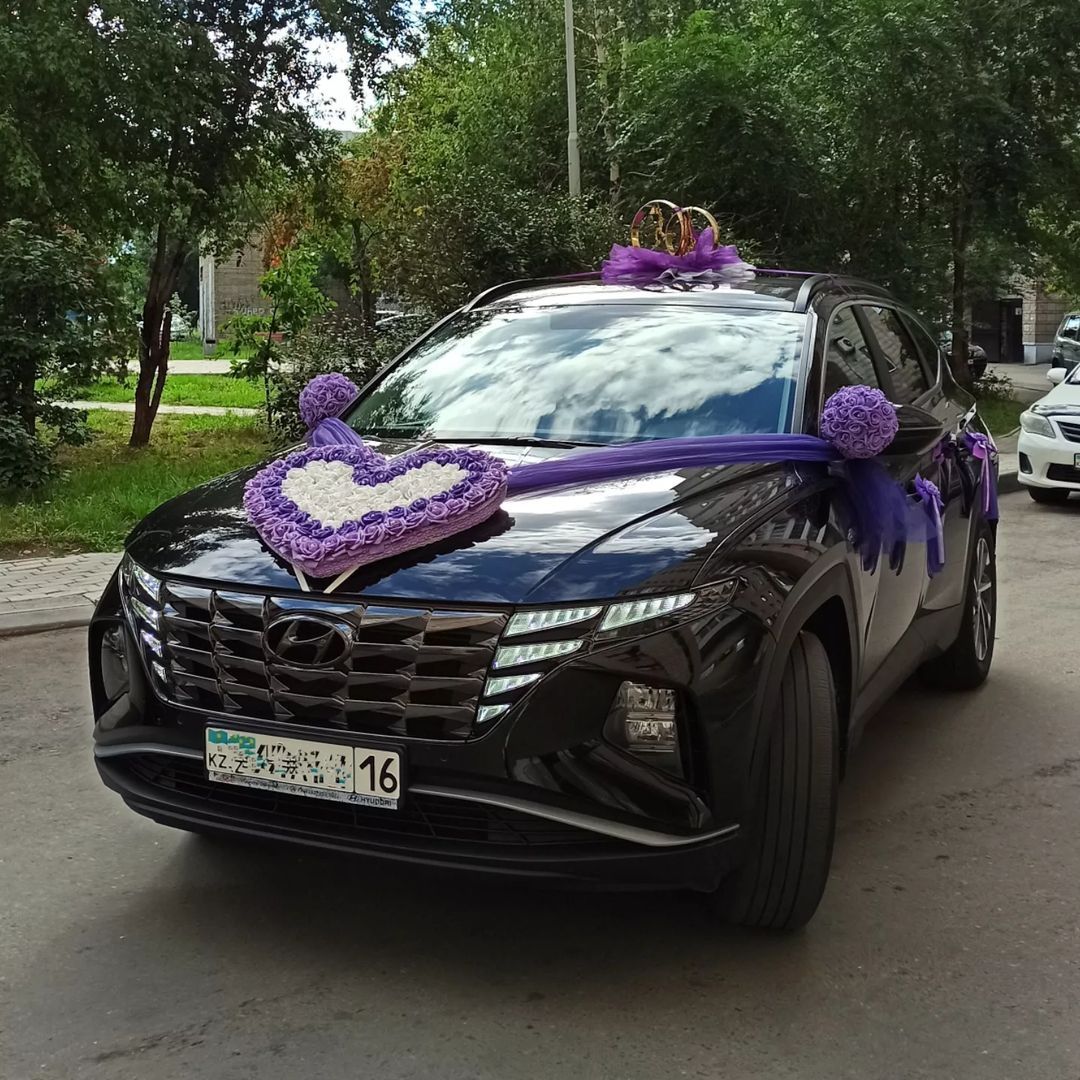 Комплект украшений для свадебного автомобиля-15000тг