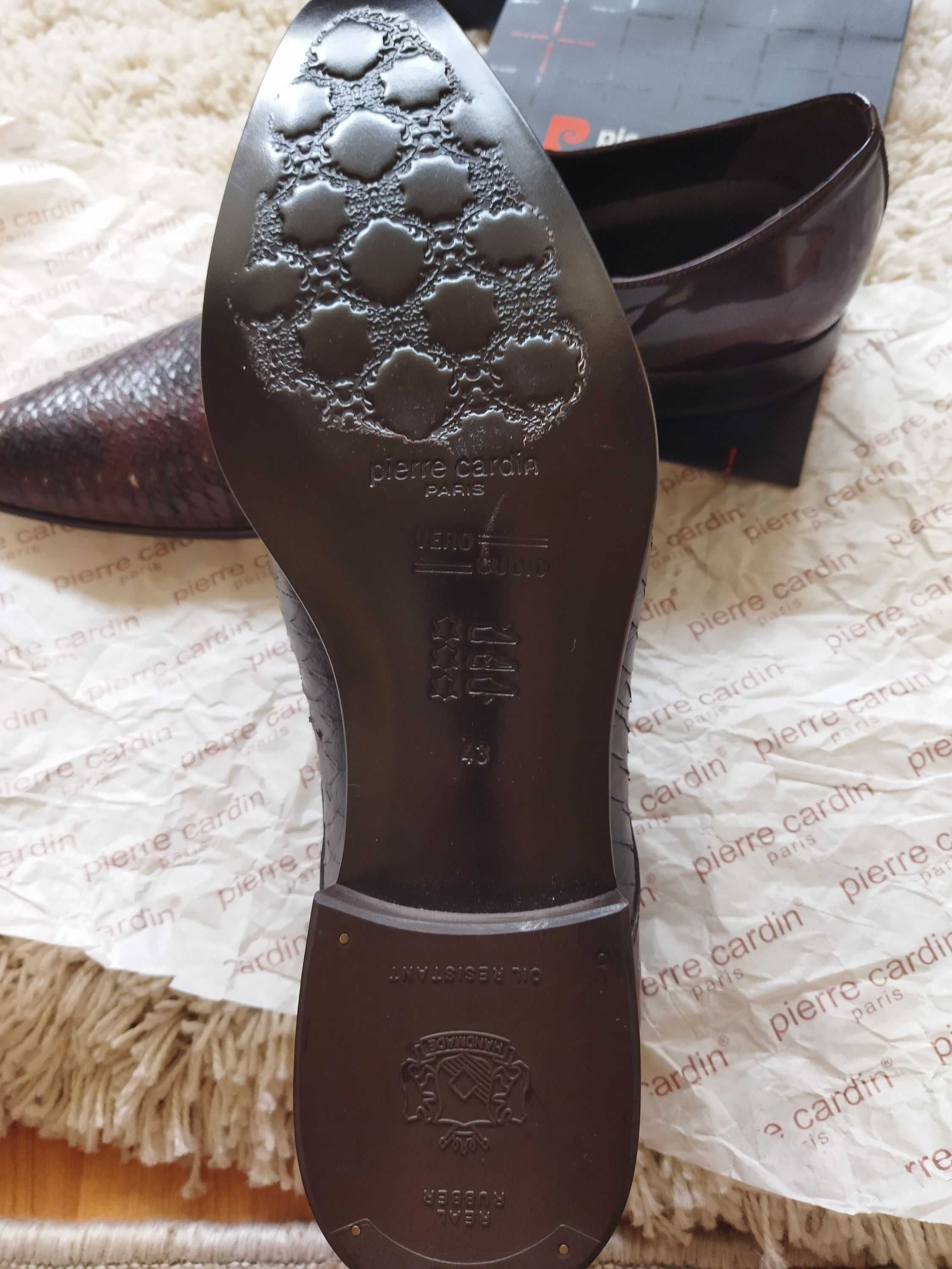 Туфли Pierre Cardin (Франция),кожа питона,оригинал,новые,р-р 43