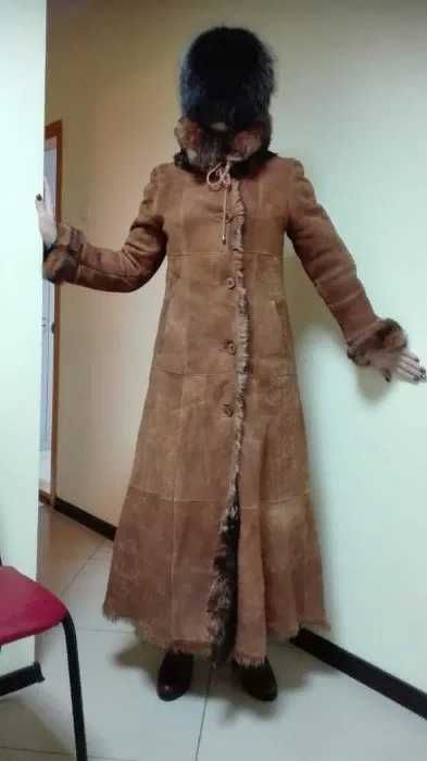 Продам теплую дубленку