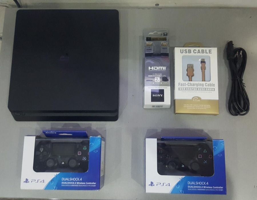 Ps4 slim 15-30топовых игр 2 джойстика fifa 25 gta mk ufc с гарантией k