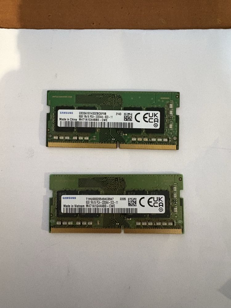 Оперативка ОЗУ Samsung DDR4 SO-DIMM 2×8 ГБ 3200 МГц (16 ГБ комплект)