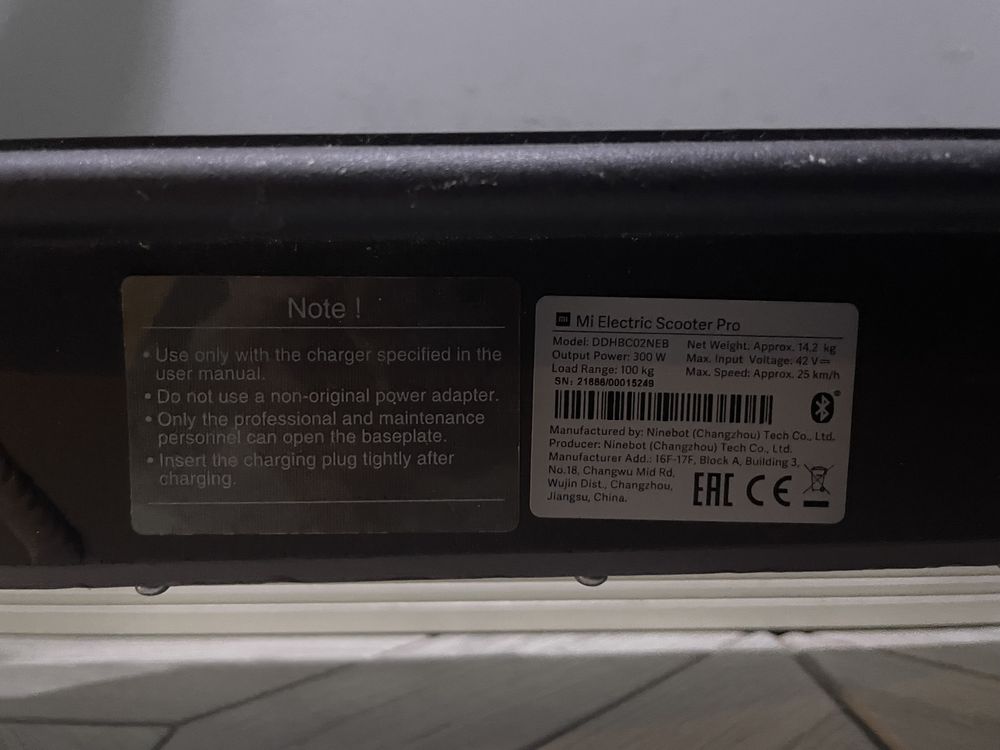 Электросамокат Xiaomi Mijia Electric Scooter Pro DDHBC02NEB Black
