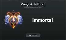 Аккаунт Dota 2, Immortal