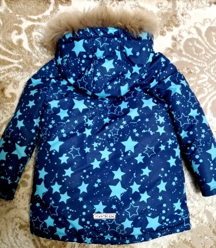 Продам зимний детский комплект, р-р 122