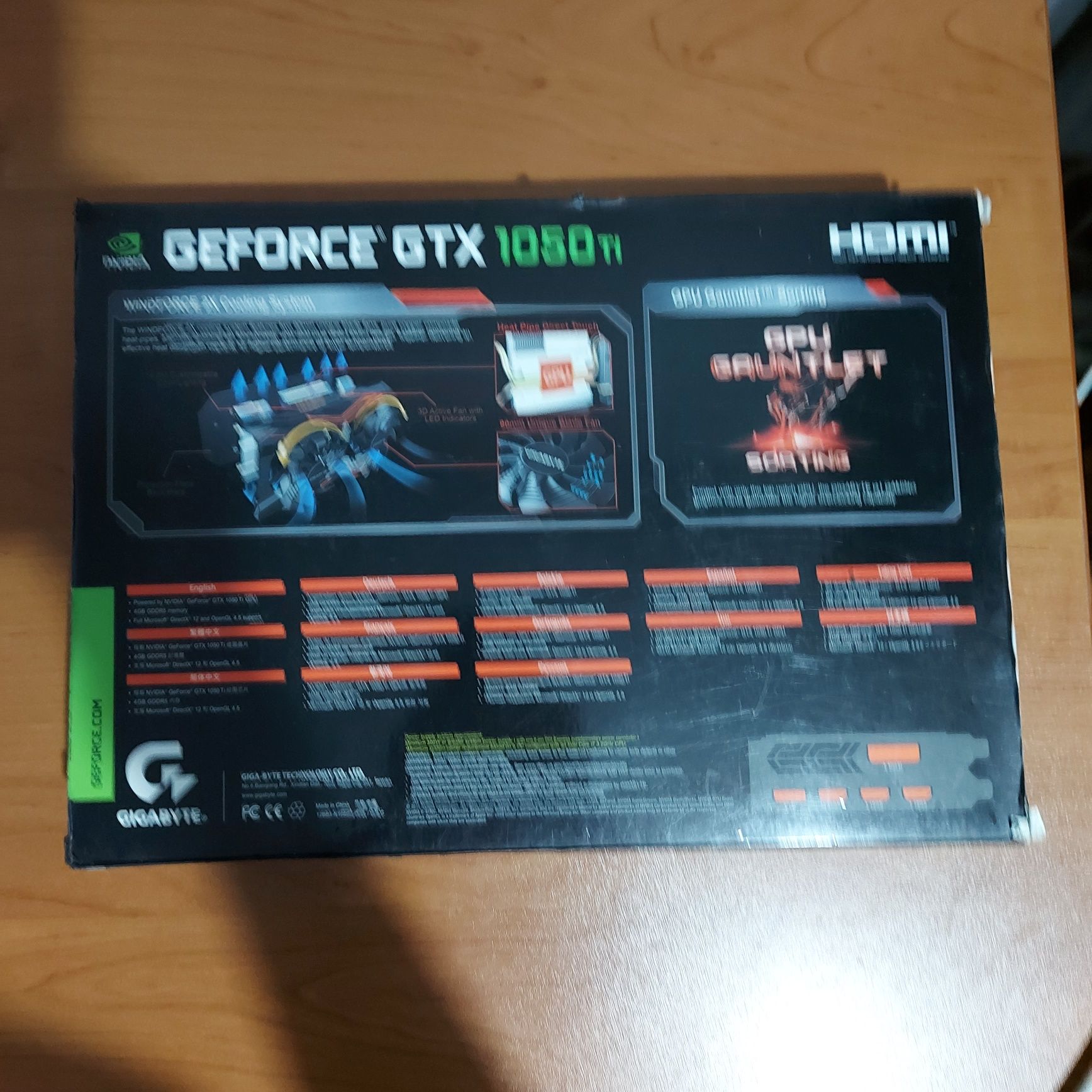 Видеокарта NVIDIA GTX 1050 Ti