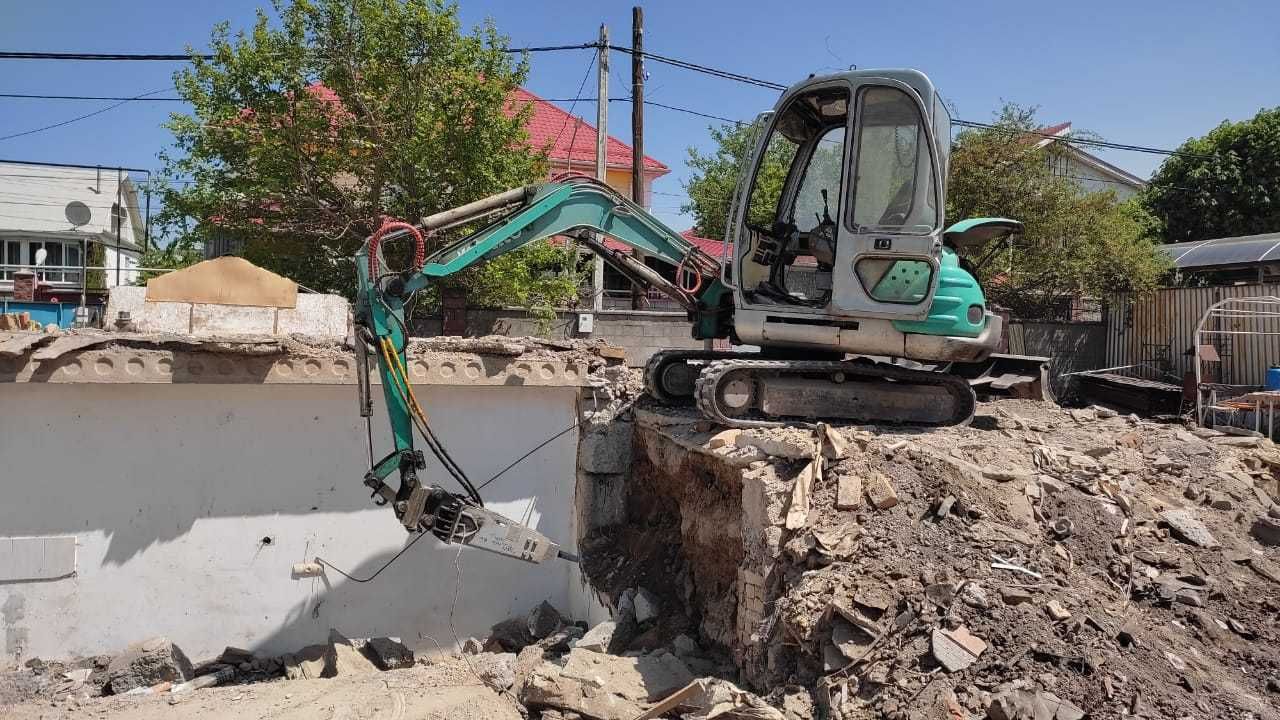 Услуги гидромолота. Мини-экскаватор