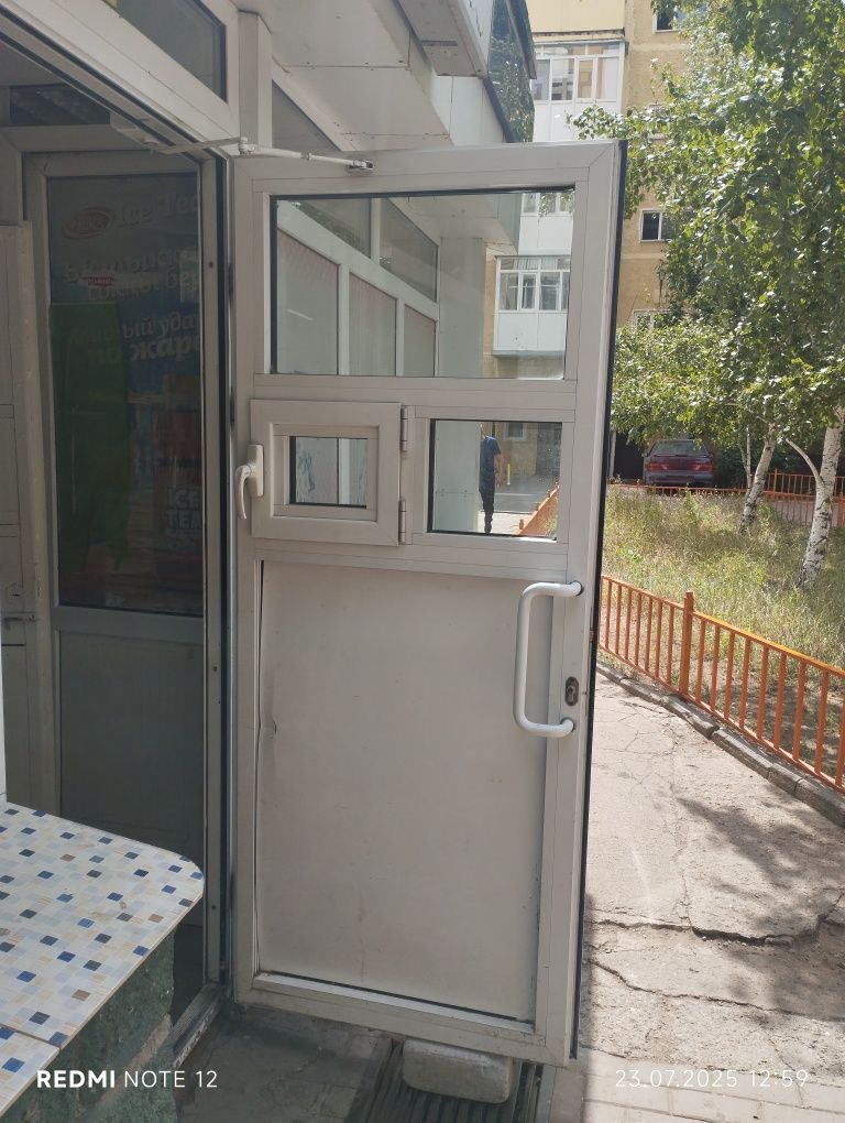 Бу алюминиевые двери теплые