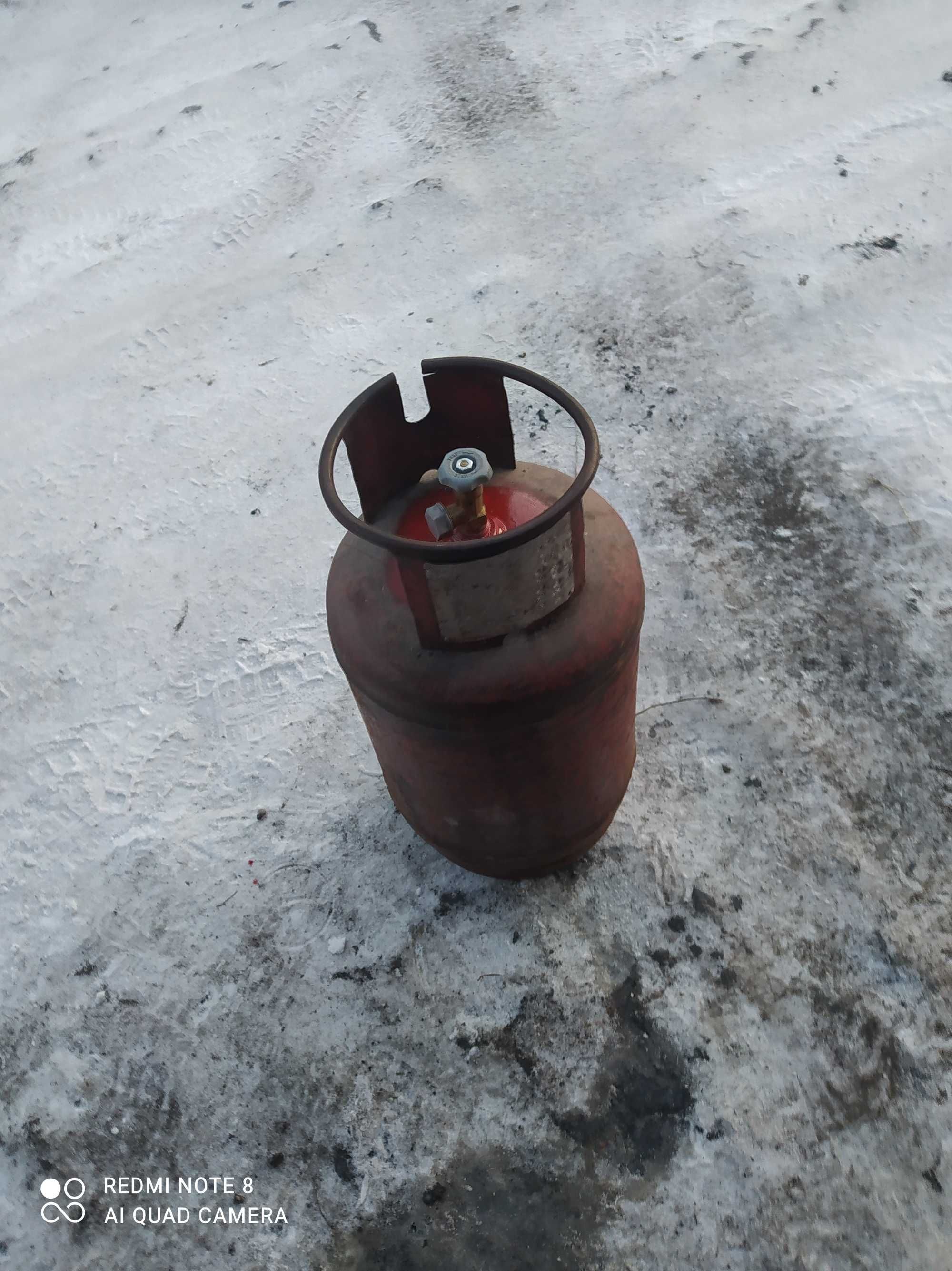 Баллон 27 литров с вентилем полный с газом