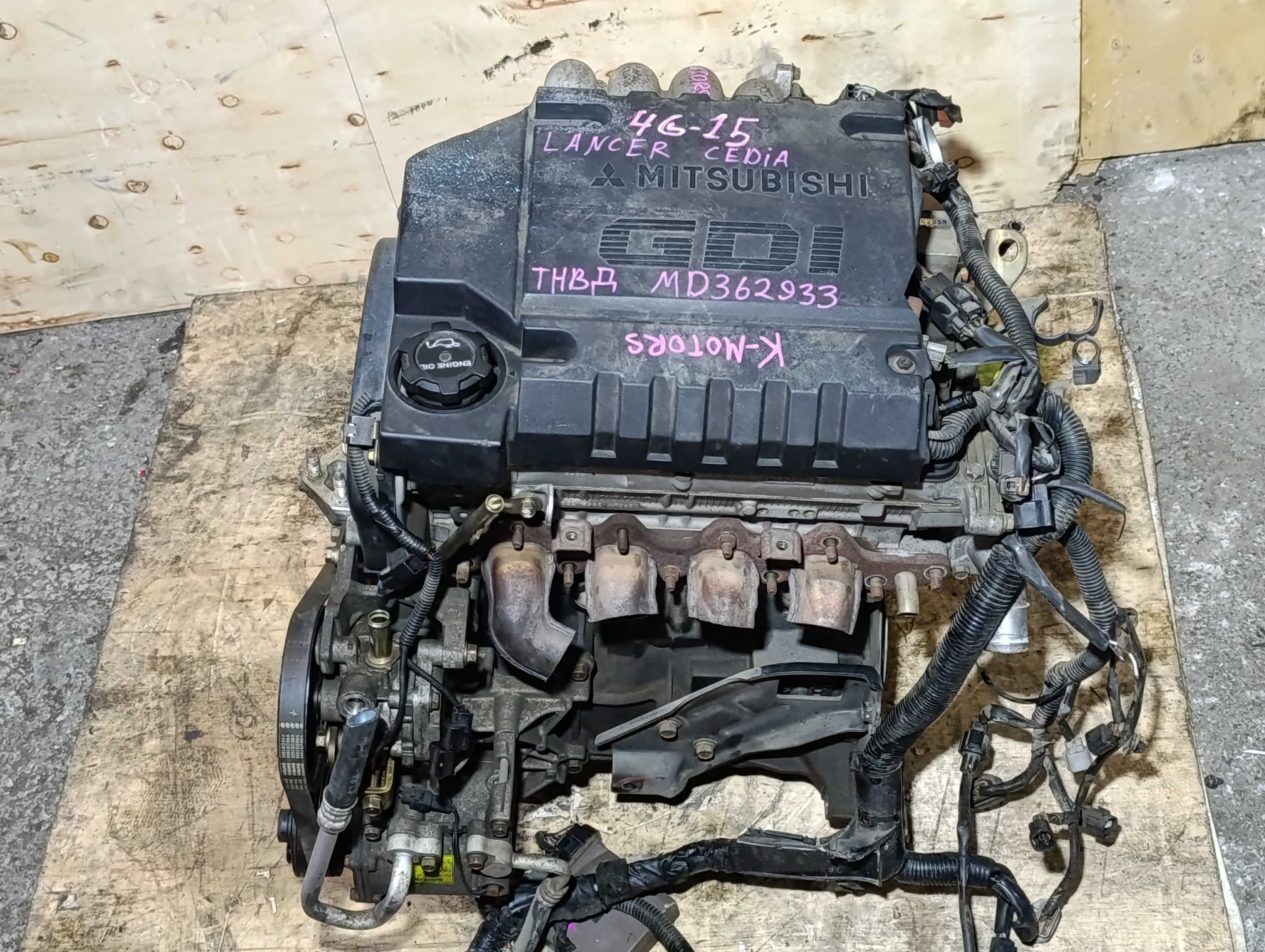 Двигатель 4G15 GDI 1.5 Mitsubishi Lancer Mirage Dion c ТНВД