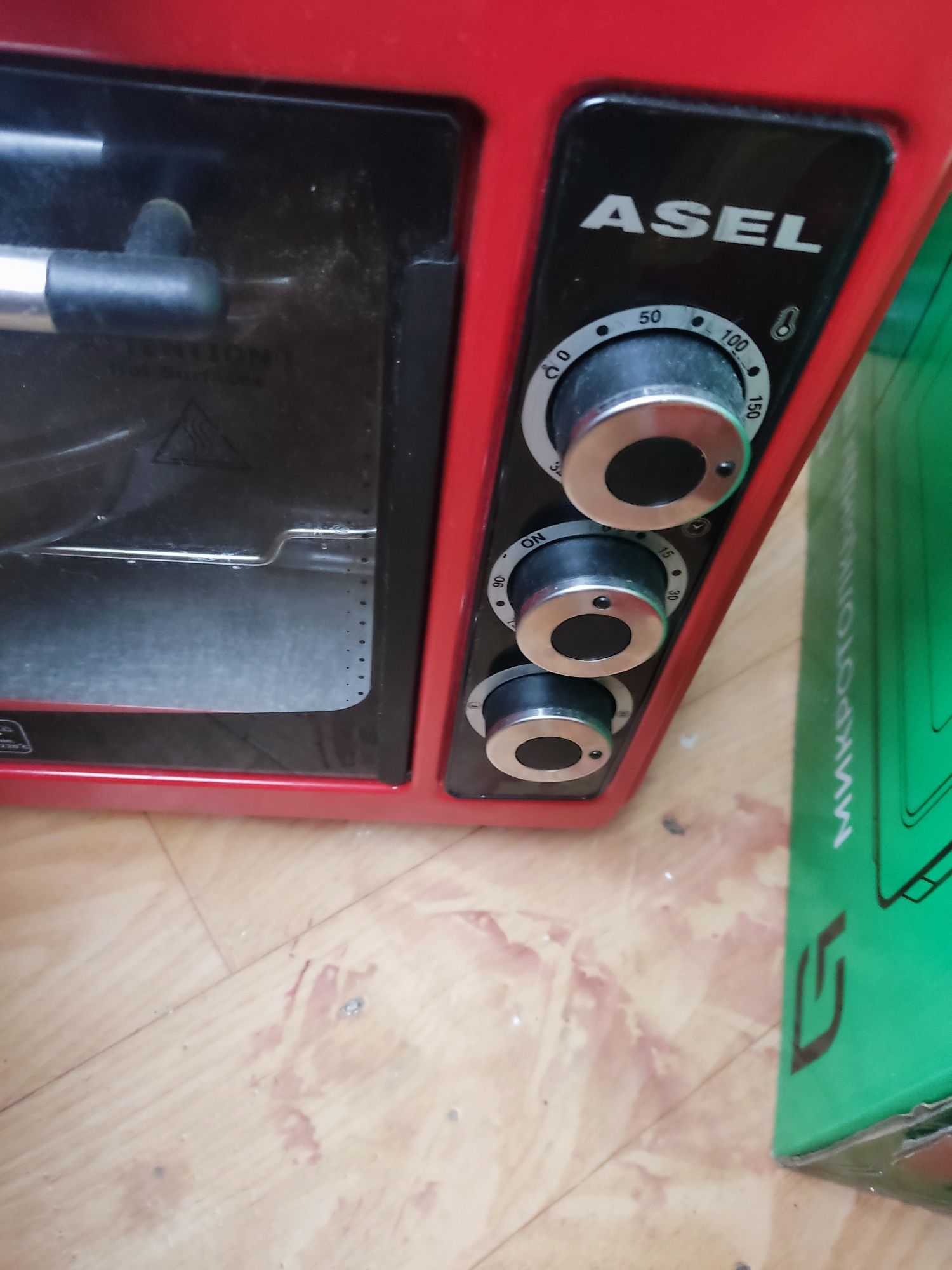Настольная электропечь Asel 36l красный