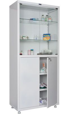 Металлические шкафы для одежды и документов, медицинские шкафы, сейфы