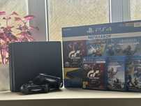 sony playstation 4 slim на 1 тб 2 джойстик 7 игр