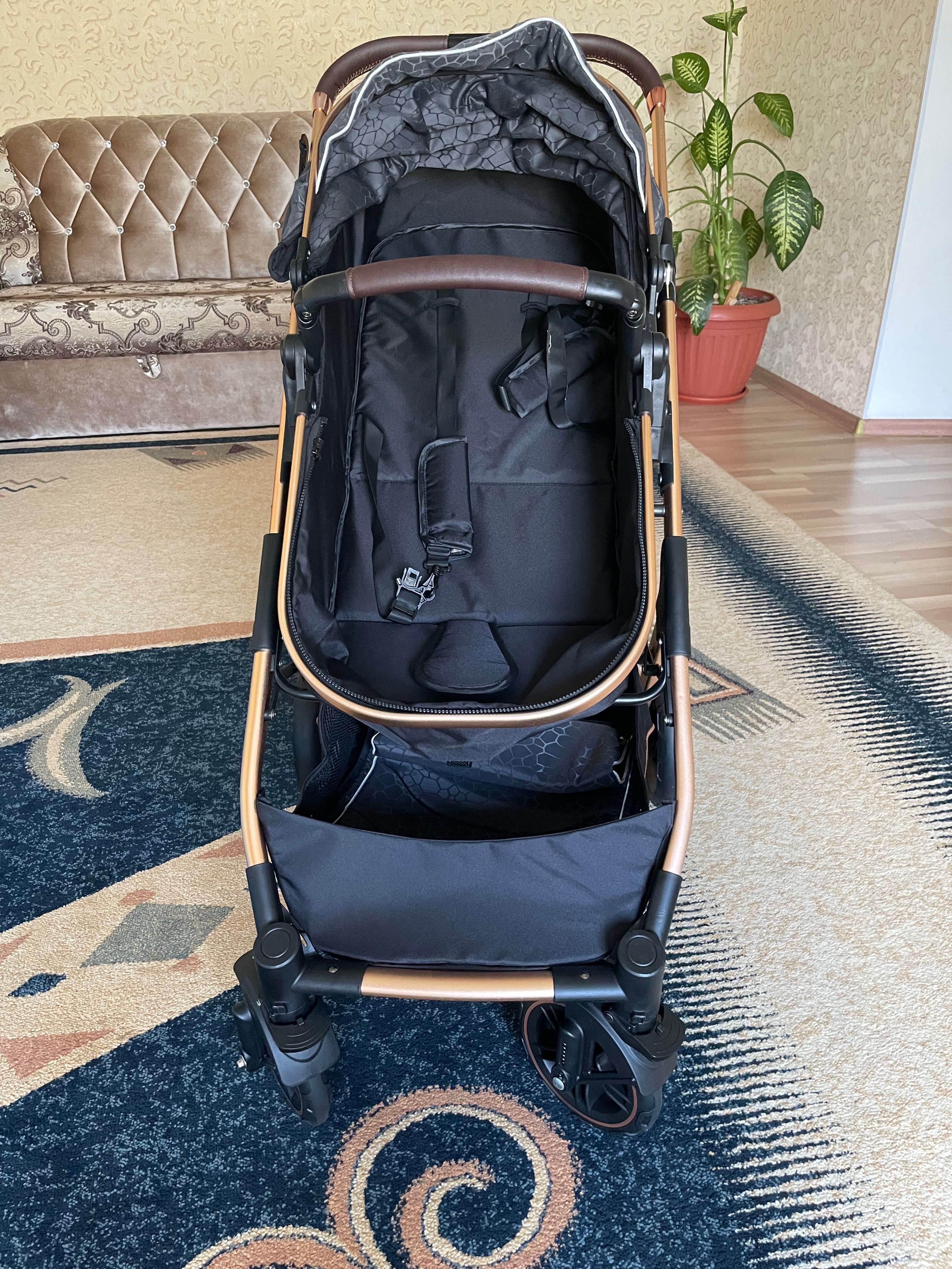 СРОЧНО ПРОДАМ НОВУЮ Коляску !!!Детская Новая Коляска UNING BABY чёрный