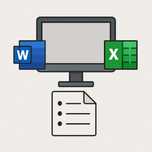 Услуги по работе с документами Word, Excel, набор текста
