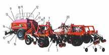 Посевной комплекс с высевом в анкерный сошник серии АP Featagro, 9.8 м