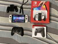 Nintendo Switch OLED (прошитый) + геймпад