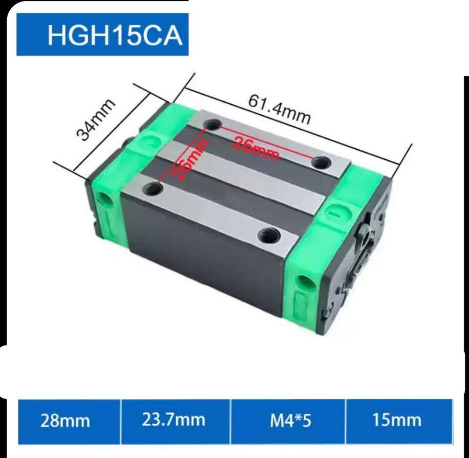 HGH15CA. HGH20CA каретка. Рельс.  ЧПУ запчасти.  Подщивник.