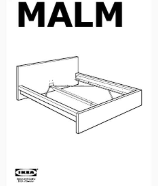 Продам кровать 160 х 200 см MALM (ИКЕА) б/у в отличном состоянии
