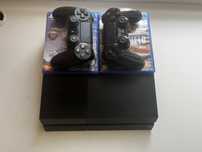 PlayStation 4 Fat 500 ГБ | 2 джойстика + 2 игры