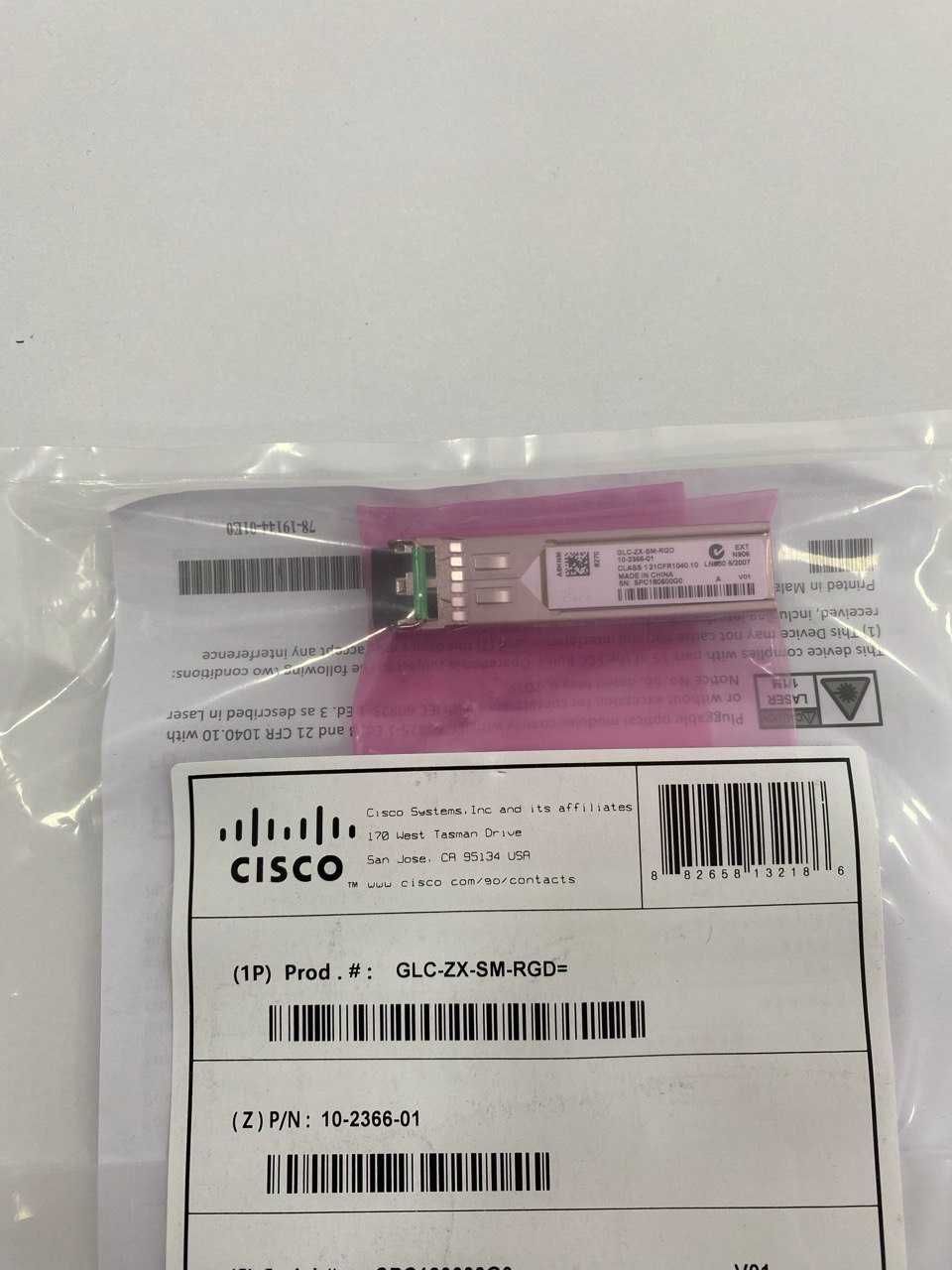 Оптический модуль (трансивер) Cisco GLC-ZX-SM-RGD=
