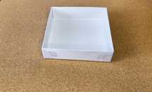Подарочные коробки 12×12×3 с прозрачной крышкой