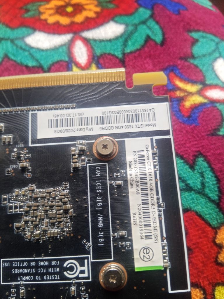 Продам видеокарту Ge forge GTX 1650 - 4 gb