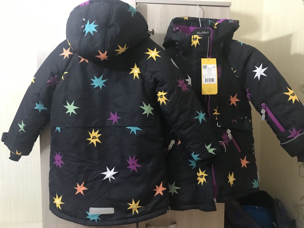Куртки зимние на девочек Button Blue рост 128