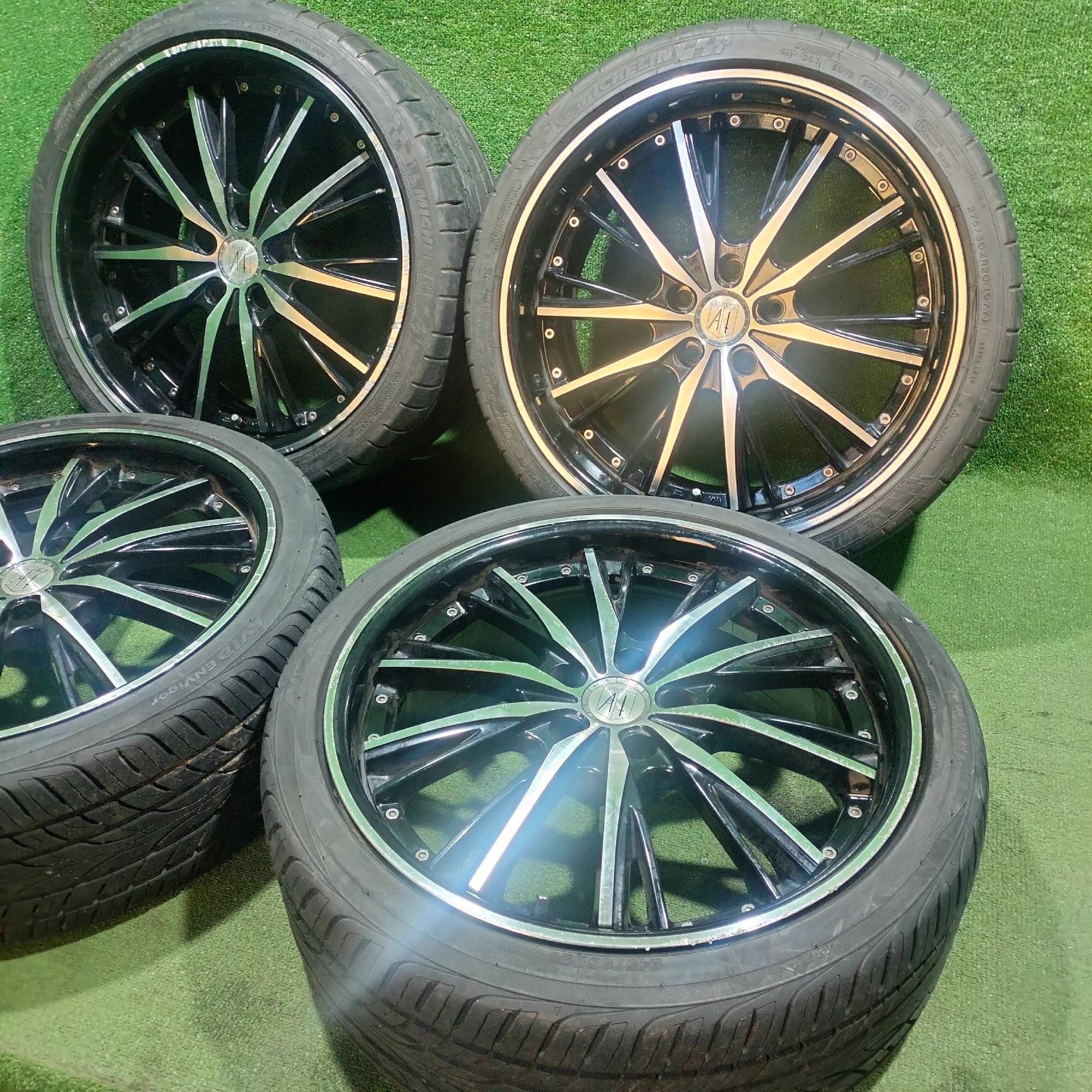 Продам Диск с резиной разноширокие Anhelo Kleitos R20 8,5/9,5J 5/120