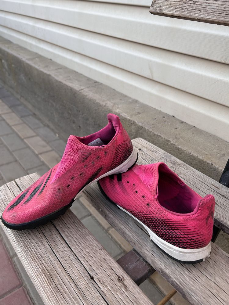Оригинальный сороконожка adidas X розовый расцветка