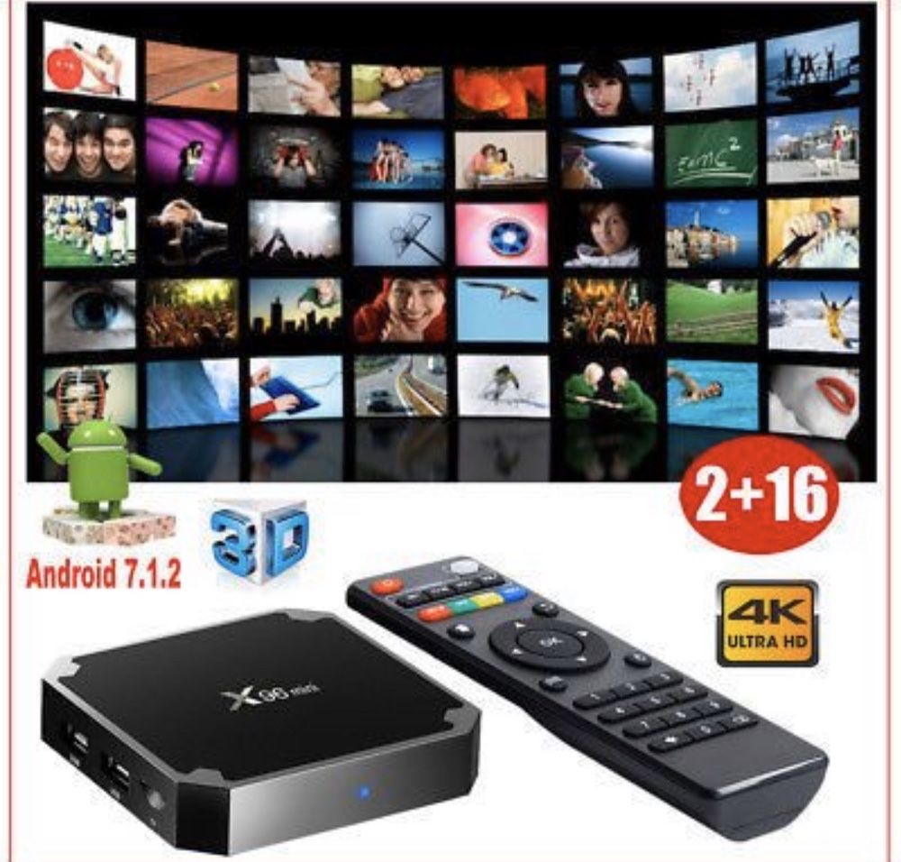Смарт Тв бокс приставка X96 mini! Smart tv box 2/16гб! 1