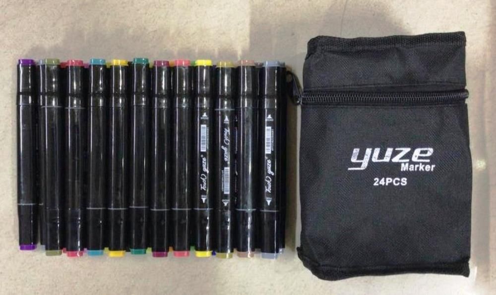 Набор маркеров для скетчинга 24 цвета Yuze Marker 24pcs