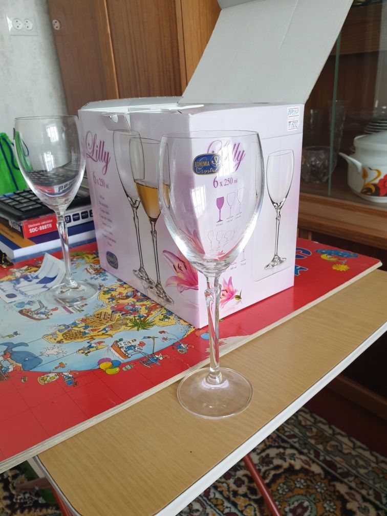 Фужеры из богемского стекла