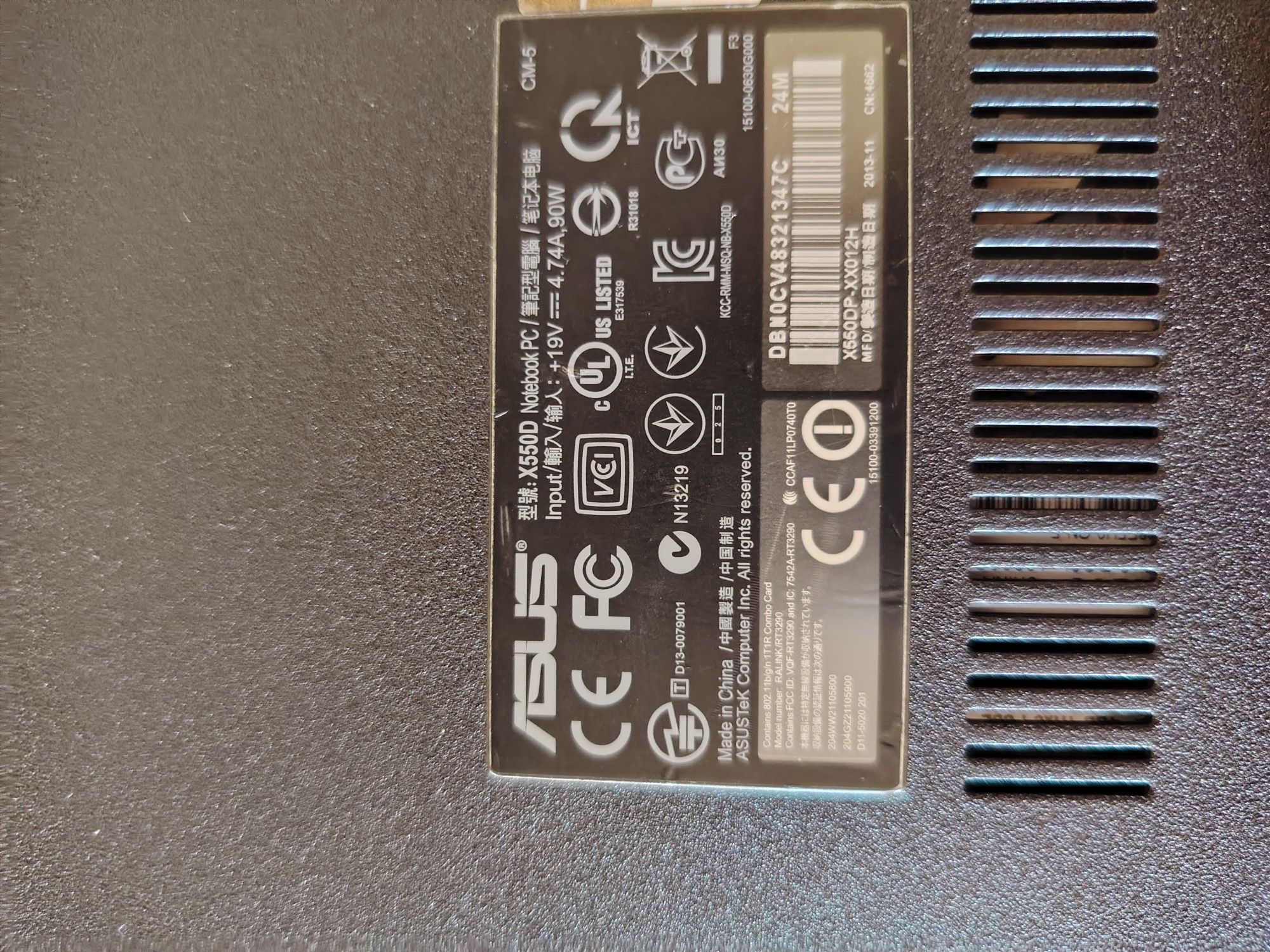 Ноутбук Asus х550D