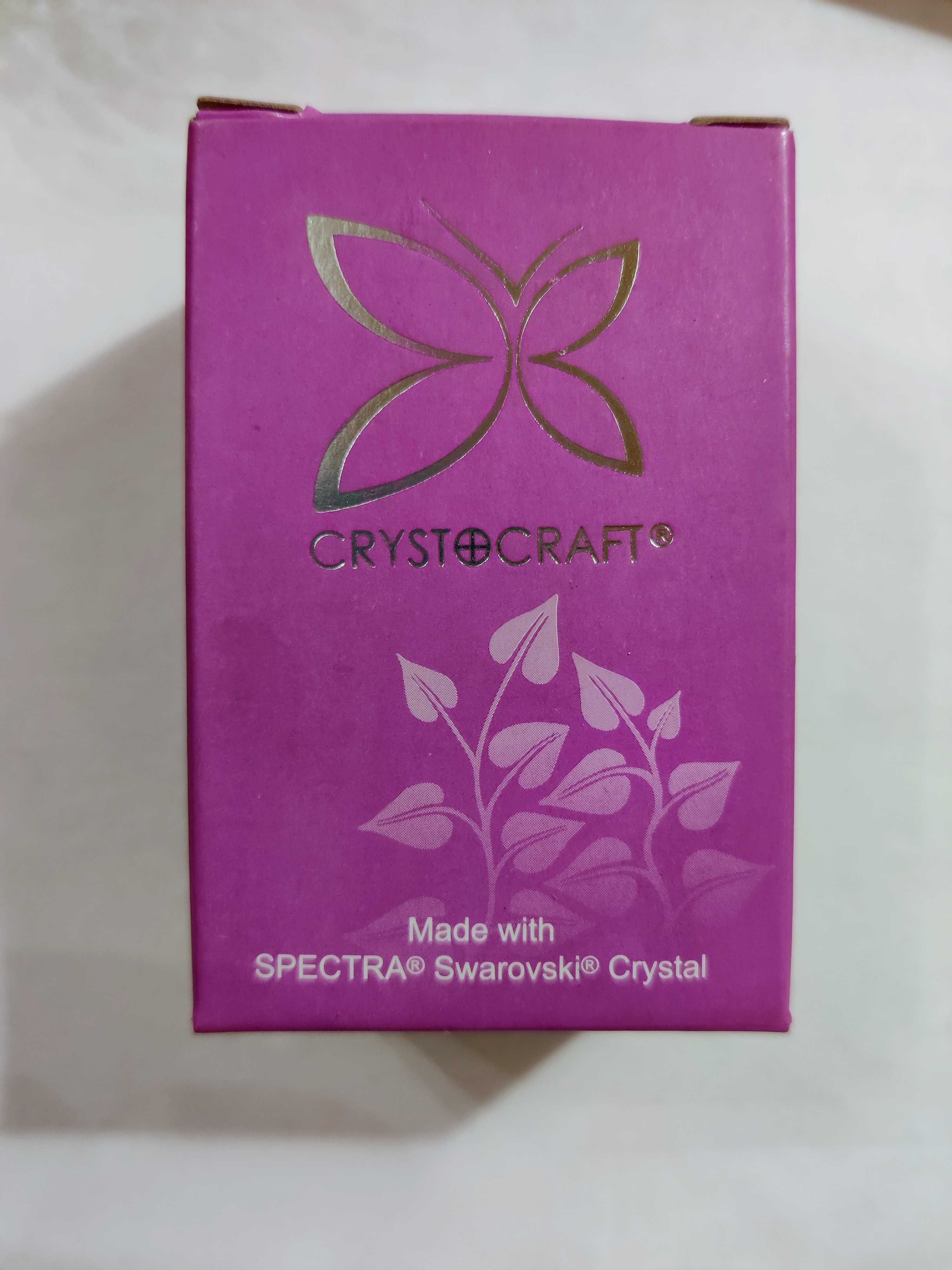 Новая позолоченная Фигурка Crystocraft Кристаллы Сваровски Два сердца