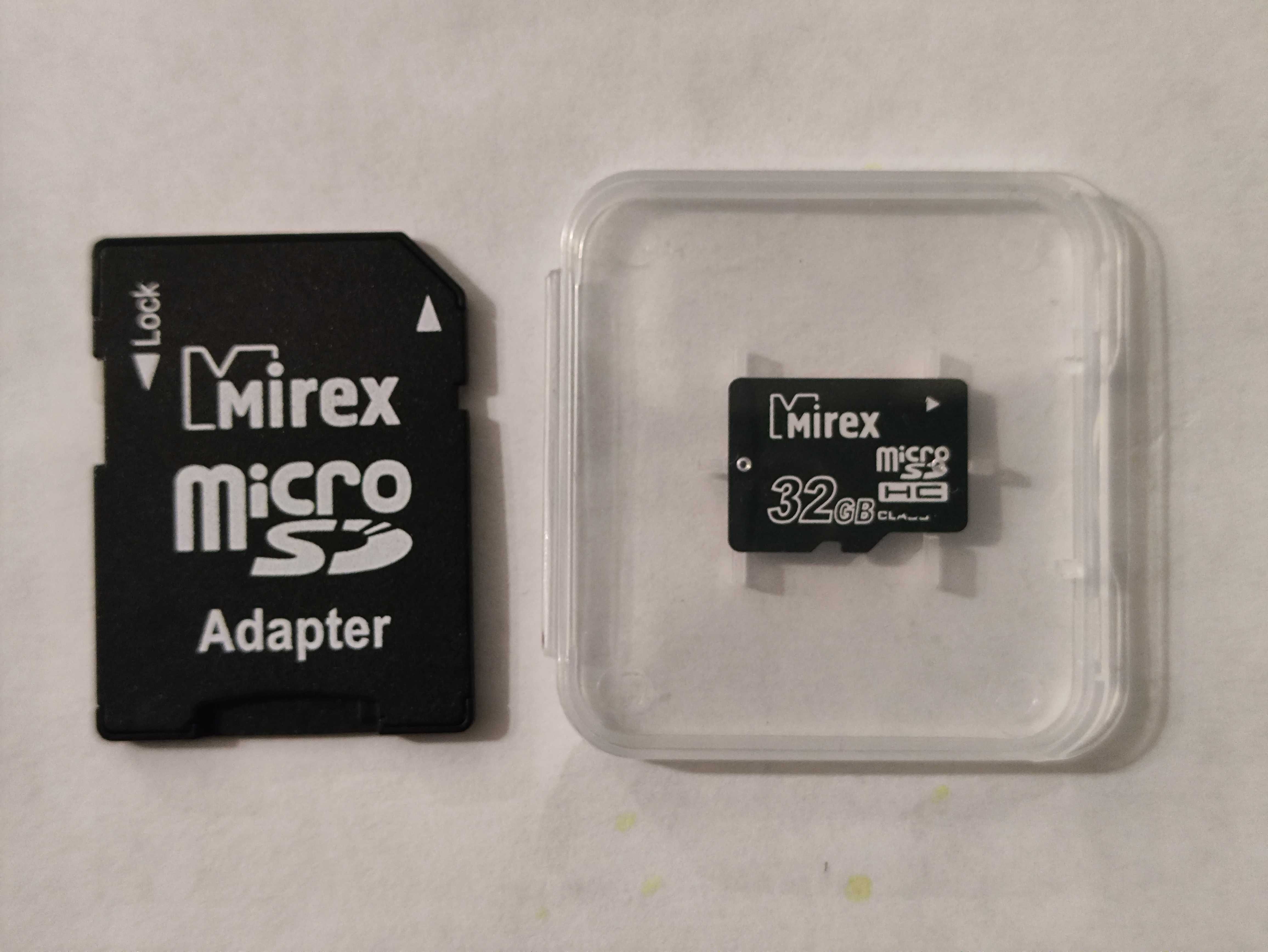 Продам карту памяти PQI SDHC 16 GB и Mirex micro SDHC 32 ГБ