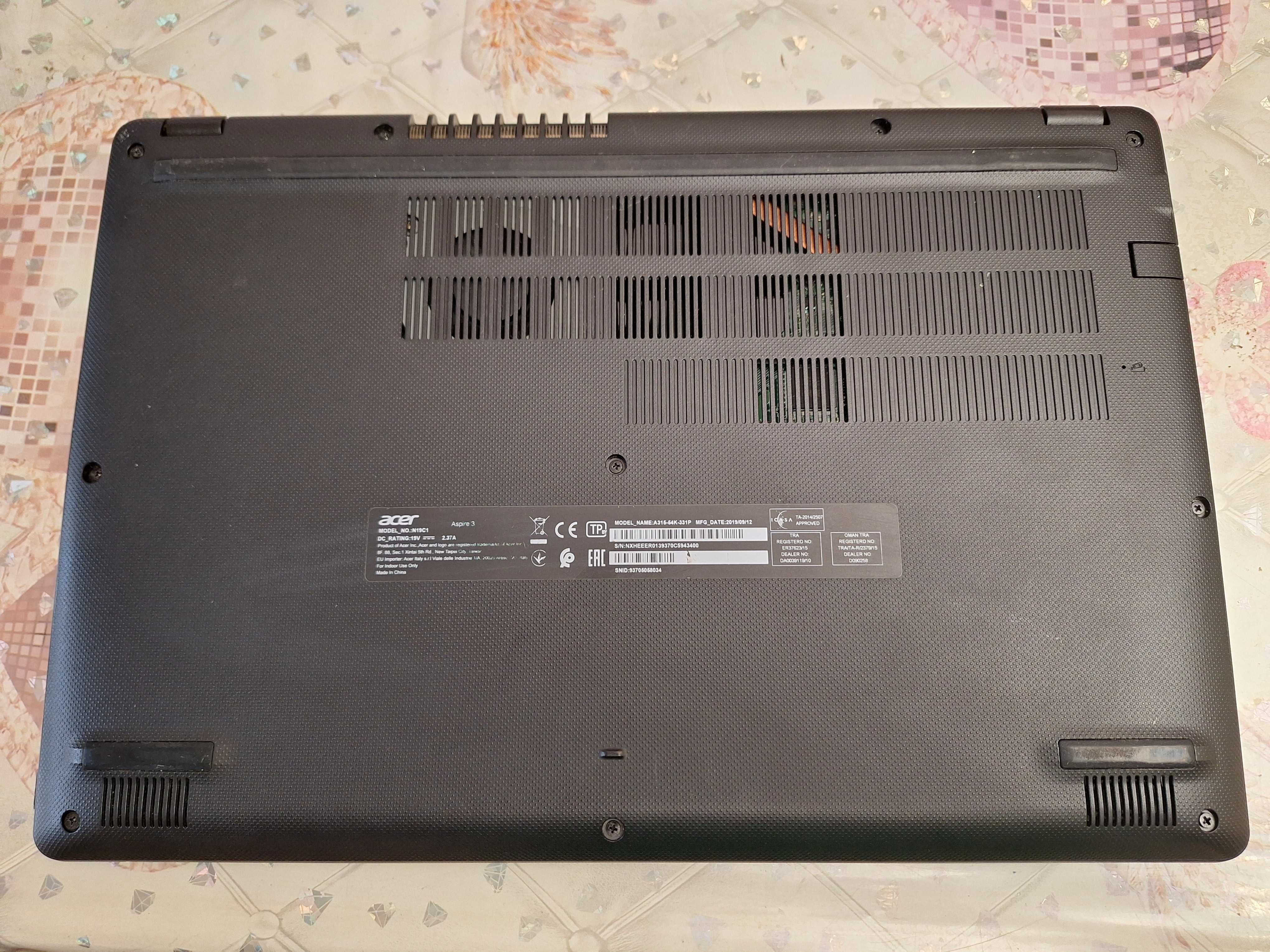 Ноутбук(ультрабук) Acer i3-7020U  apu-2.30Ghz (4-х яд) шустрый 2020г