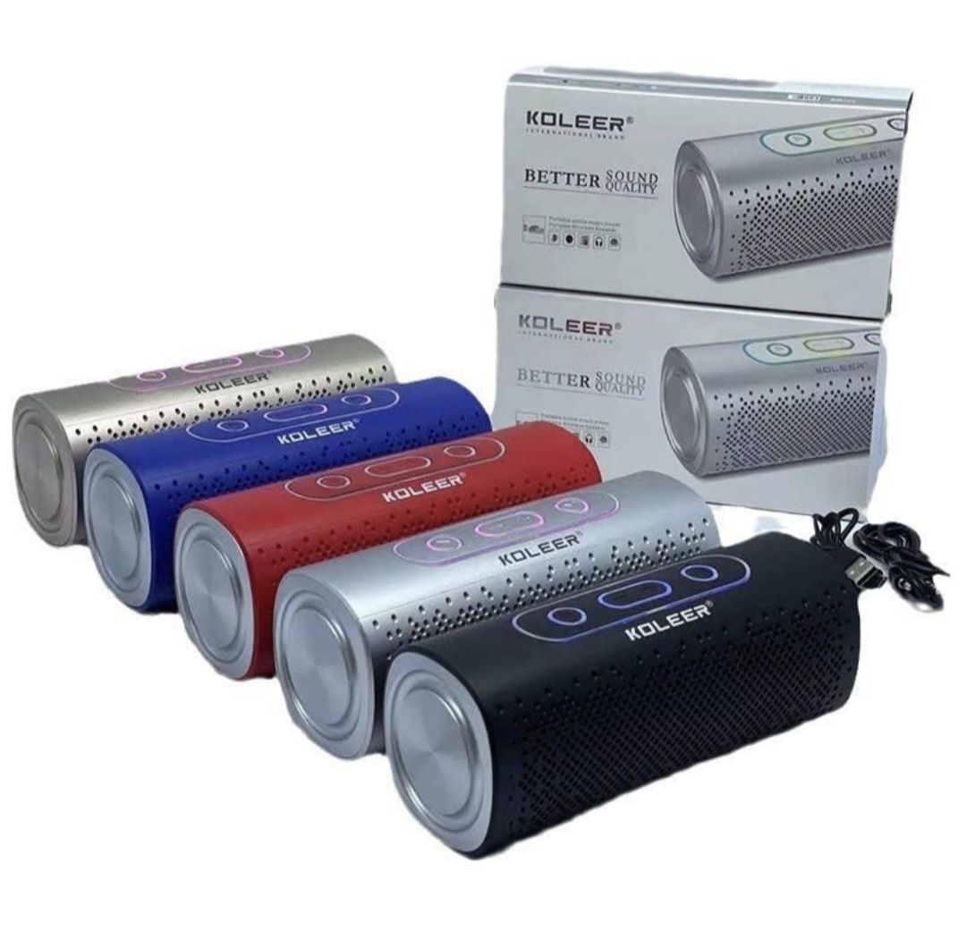 -Колонка Bluetooth KOLEER. Колонка. Портативная кколонка. .

Характери