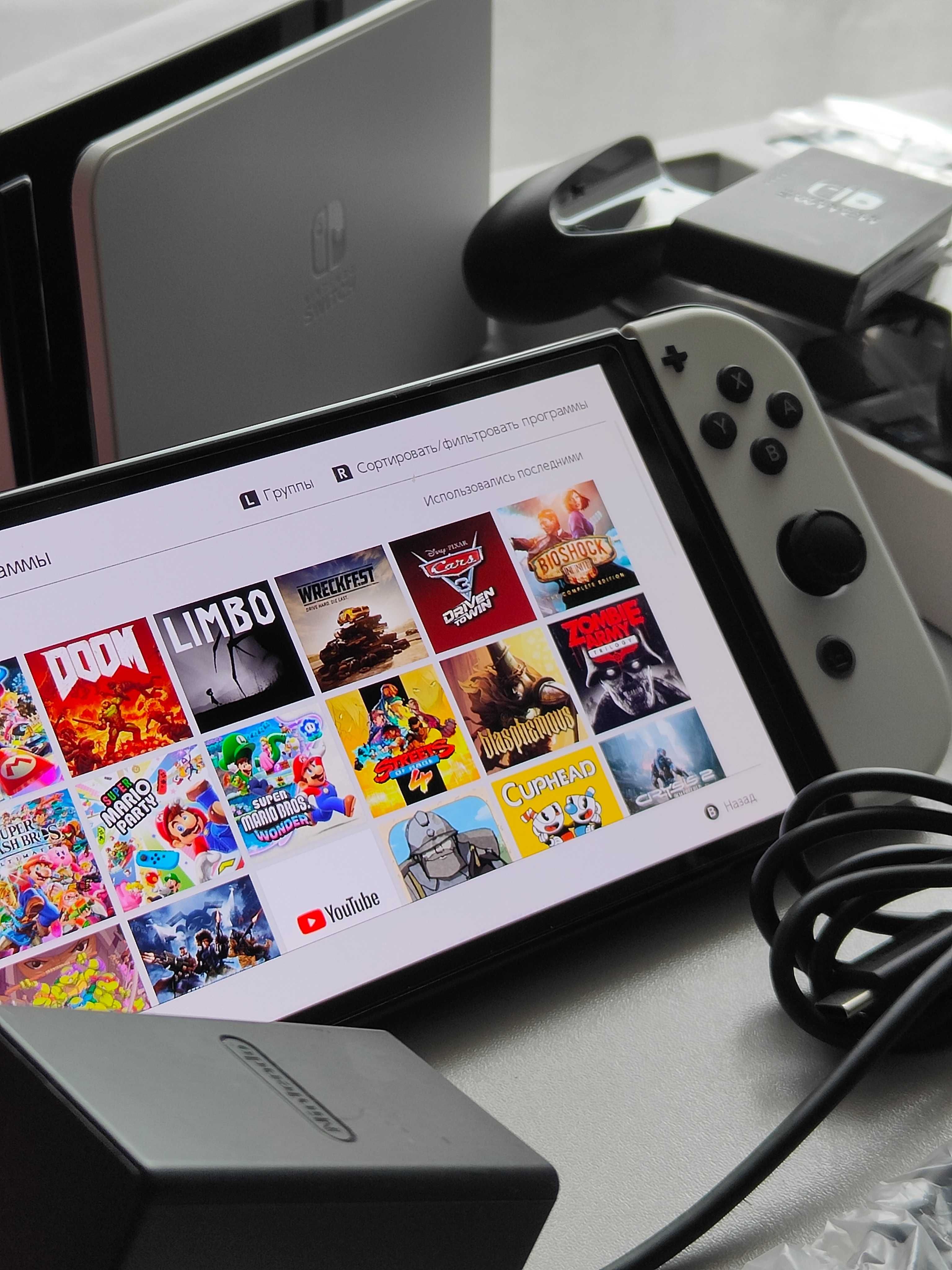 Nintendo Switch OLED + 38 игр + 256Гб