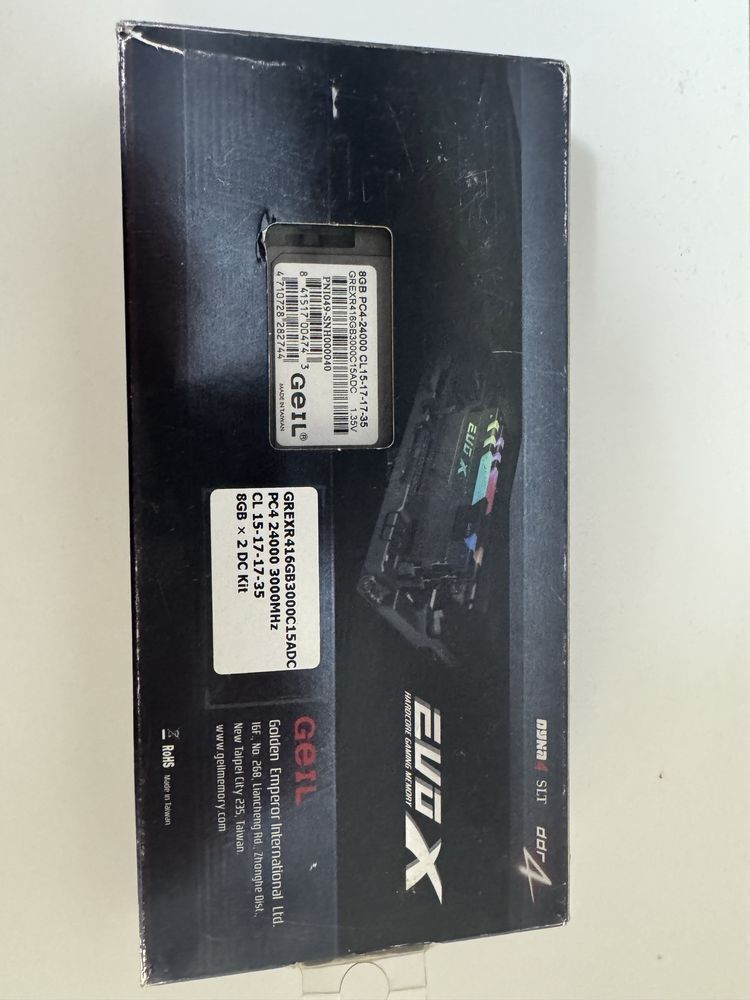 ОЗУ 16gb DDR4 3000mhz Geil EVO X