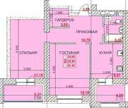 Продам 2 ком квартиру, В районе КСК, ЖК Австрийский 4 очередь