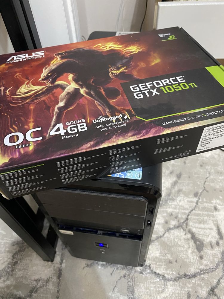 Игровой ПК | core i5 + GTX 1050 Ti | SSD + HDD