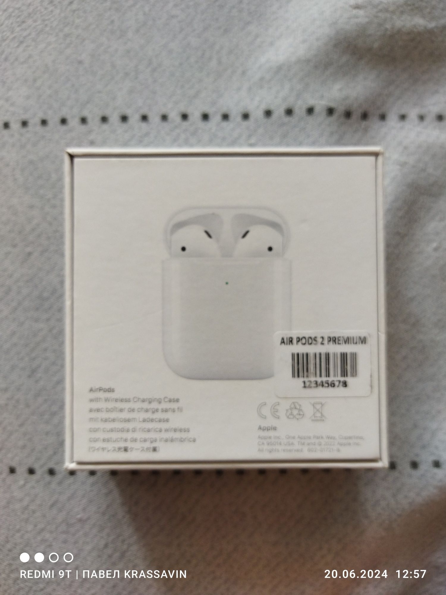 Продам наушники Air Pods 2 premium