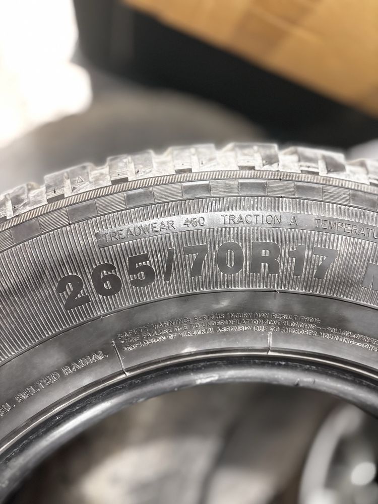 265/70R17 4шт. пробег 9000.
