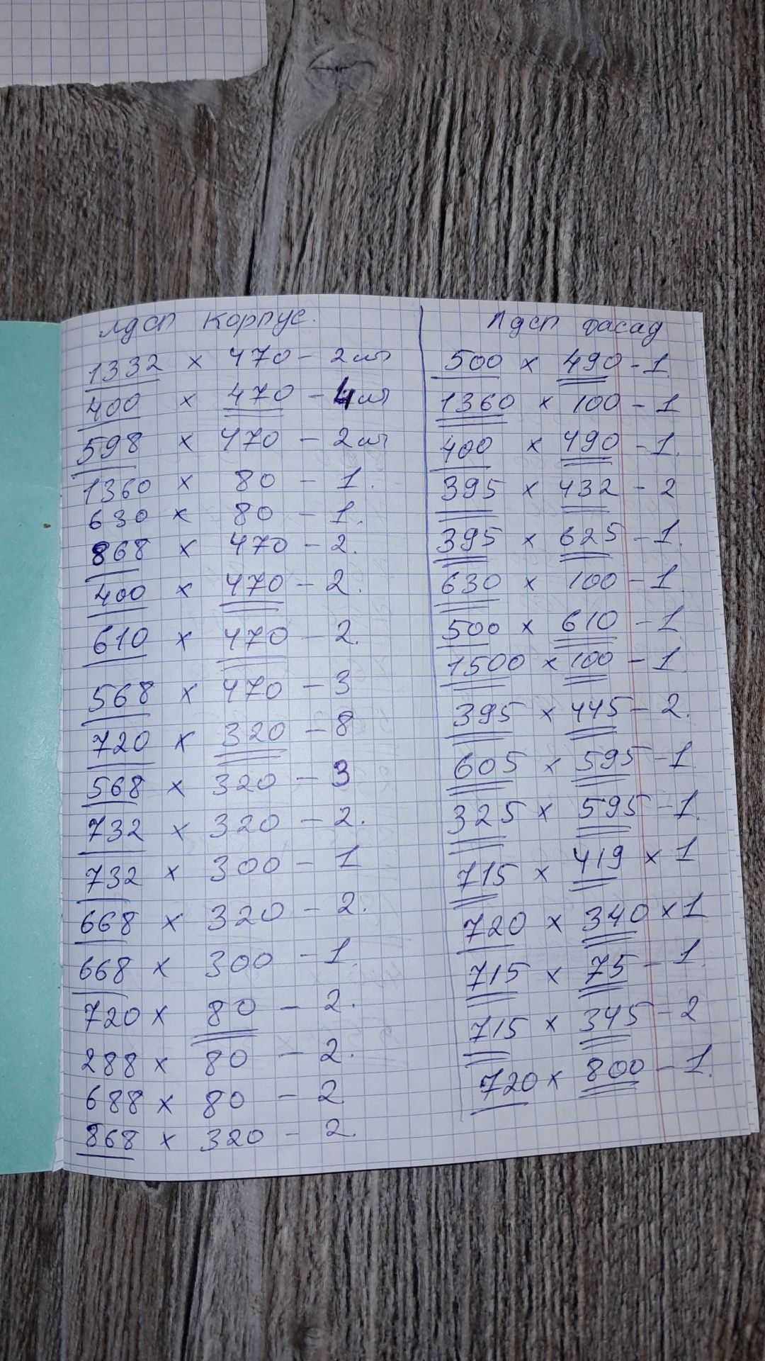 Деталировка замер мебели, консультация при выборе материала