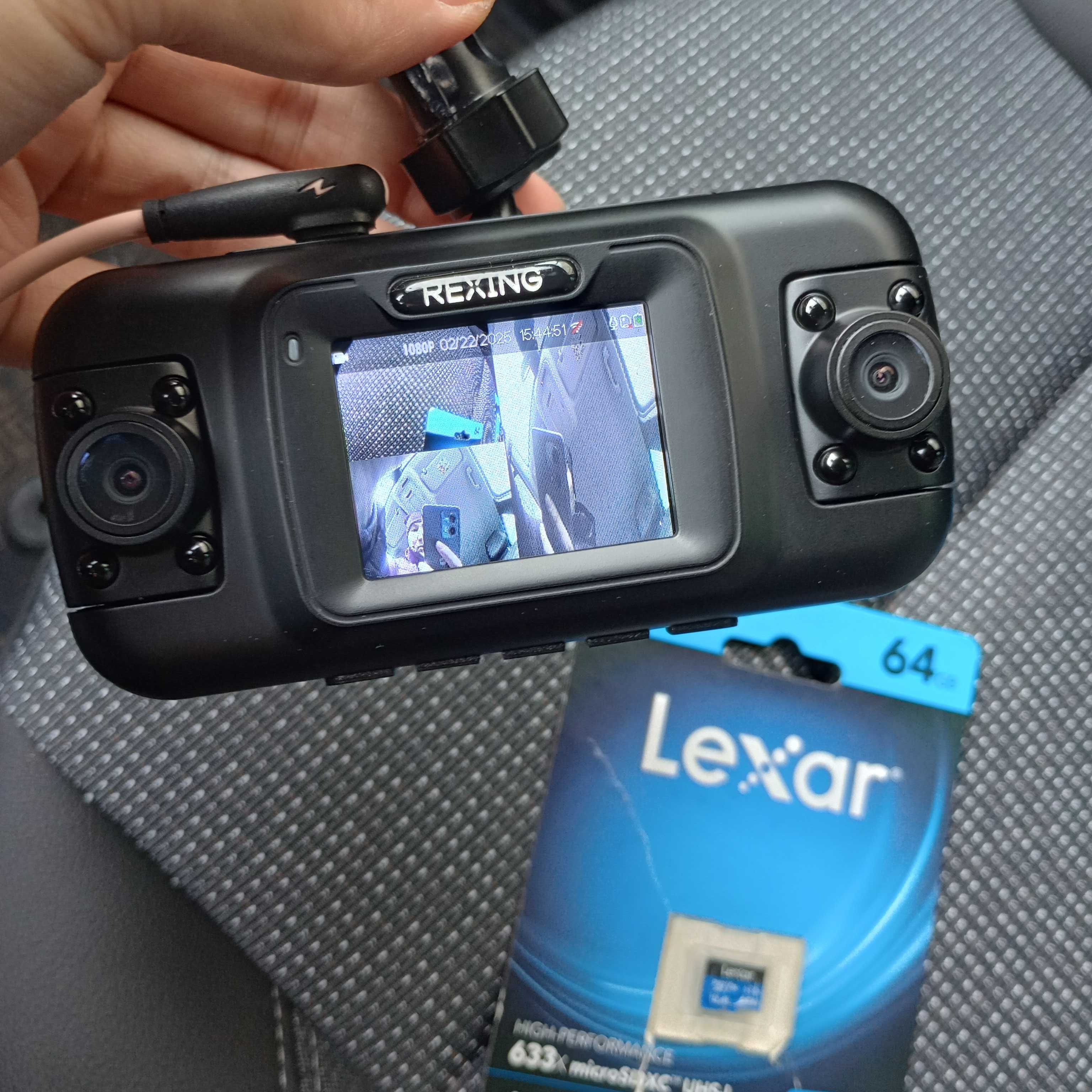 Видеорегистратор 3 камеры 360° Из Америки! WI-Fi GPS Приложение США