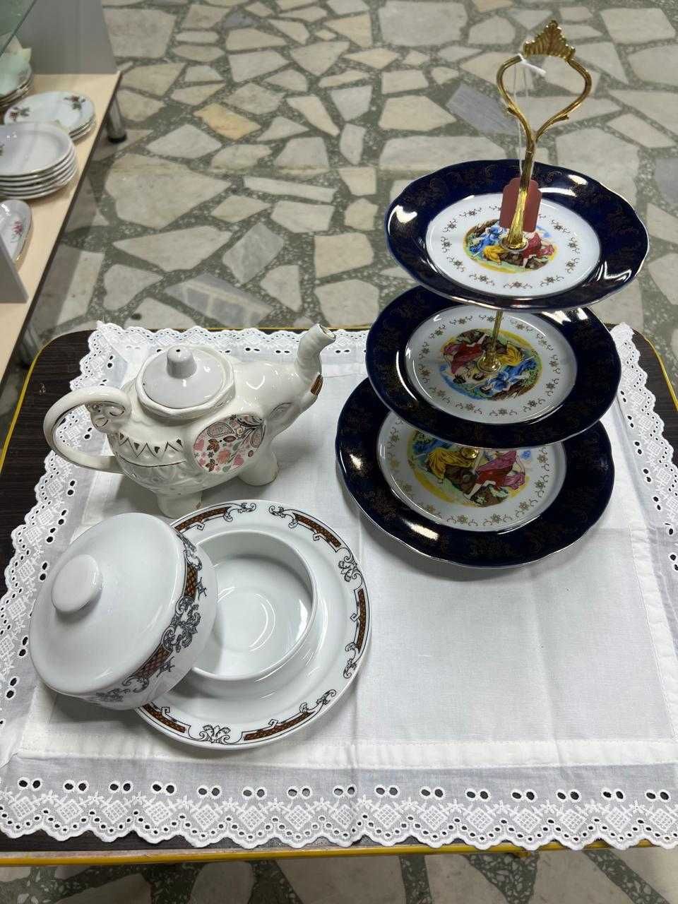Посуда из СССР Сахарница/конфетница/этажерка